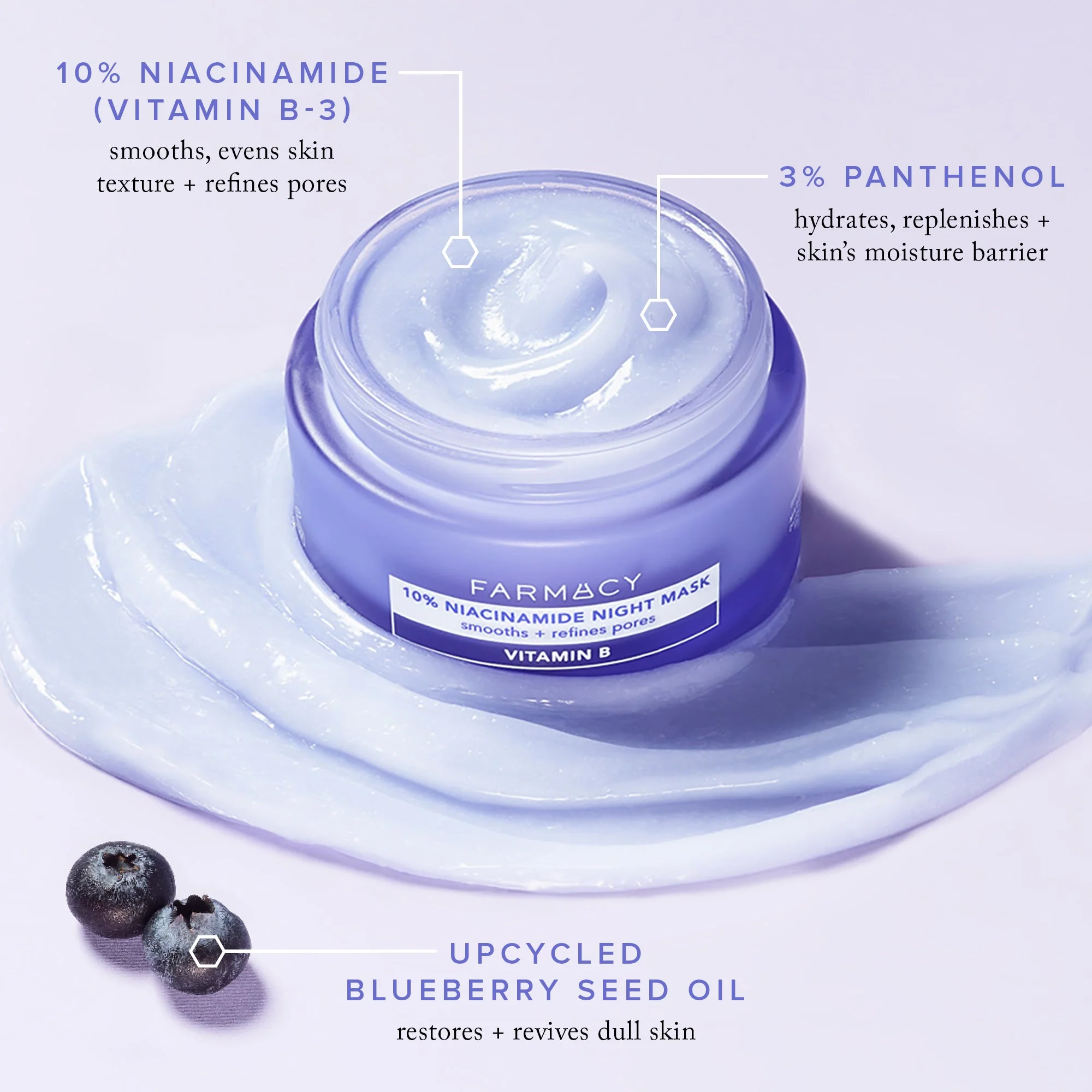 10% Niacinamide Night Face Mask Trial Size - Image 6